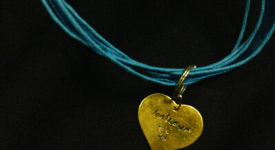Believe Ribbon Necklace